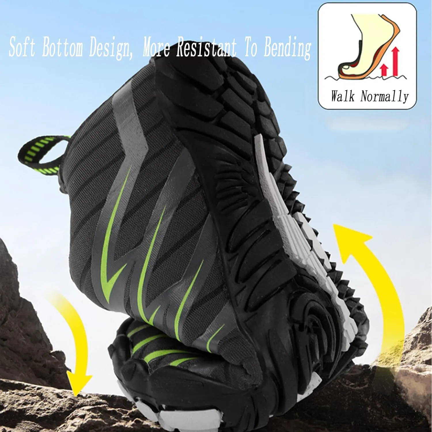 Giltpeak Hike Barefoot Shoes Women Men, Pro Wide Slip-On Minimalist Athletic Quick Dry Baresteps Shoes Unisex
