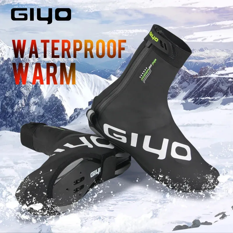 GIYO Waterproof Winter Cycling Shoe Covers for MTB and Road Racing