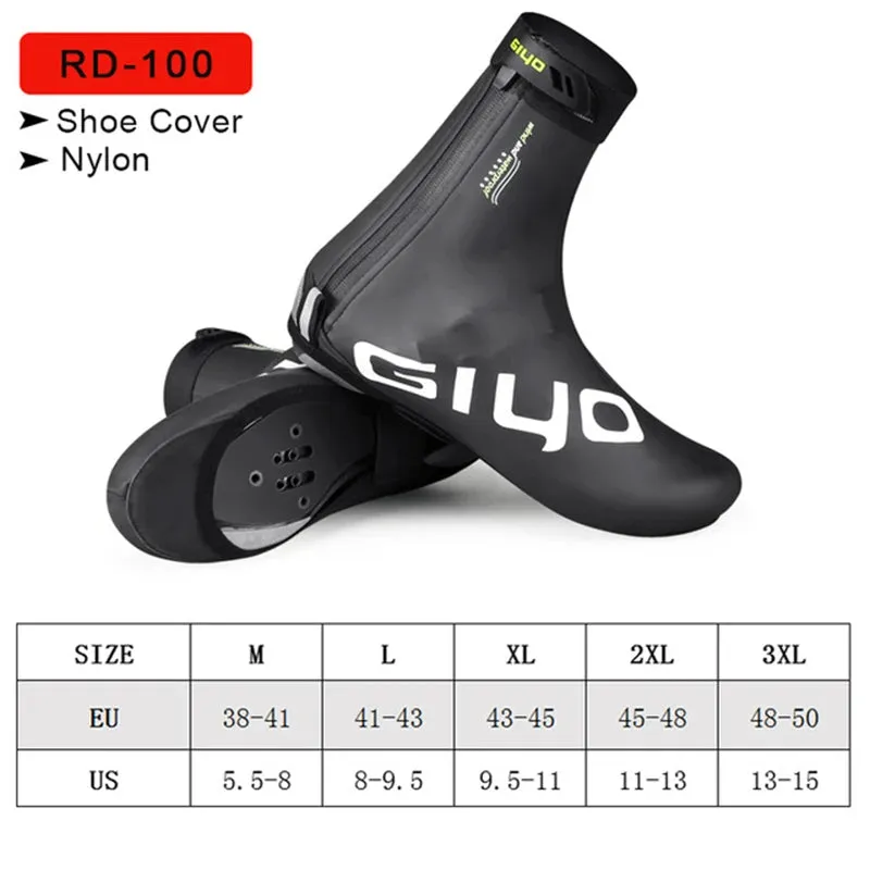 GIYO Waterproof Winter Cycling Shoe Covers for MTB and Road Racing