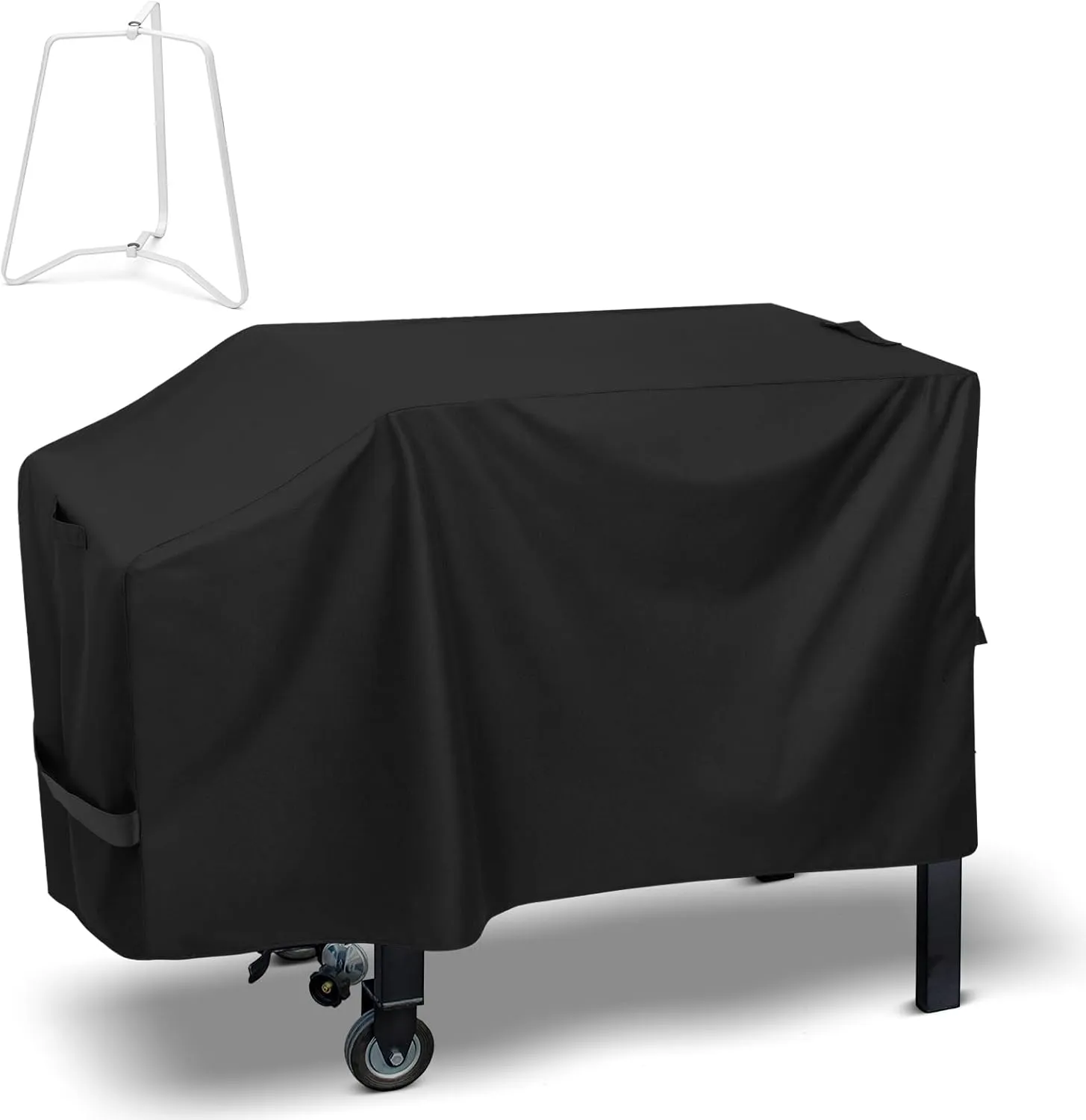 Griddle Cover for Blackstone 28" Griddle, Flat Top Heavy Duty Waterproof BBQ Grill Cover with Support Rack, Compatible with Blackstone, Nexgrill with Single Shelf Without Hood