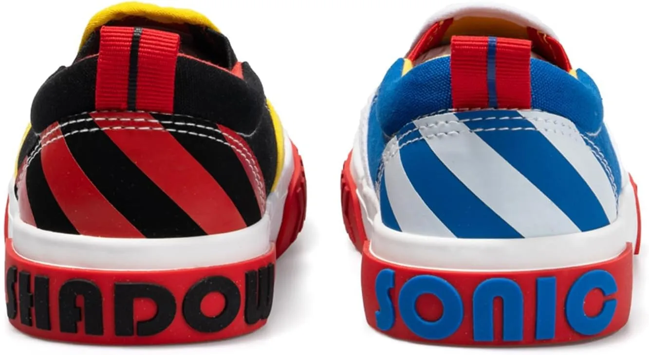 Ground Up Sega Sonic and Shadow Slip On Shoes for Boys