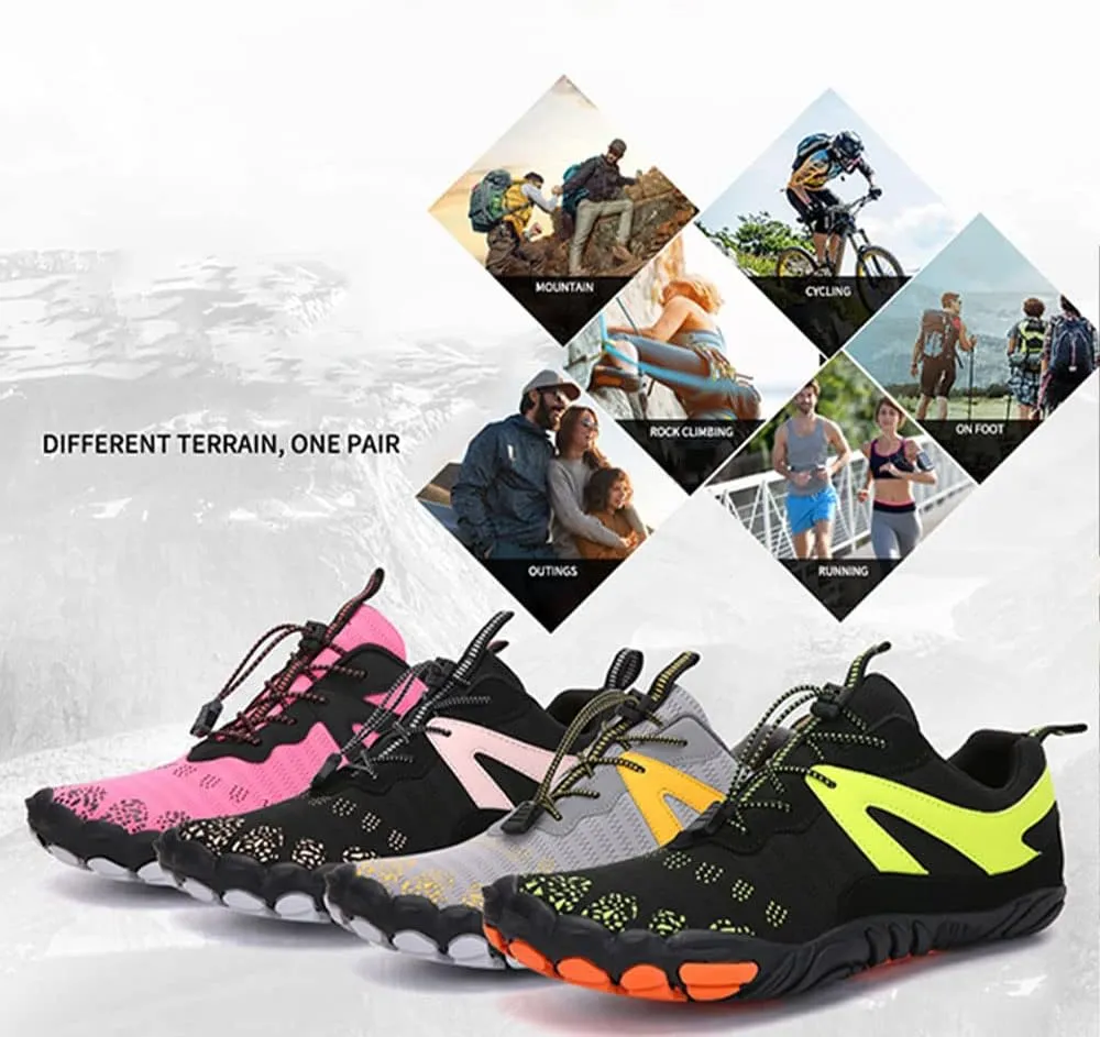 Grounded Footwear for Women Men, Barefoot Shoes Non-Slip Wide Toe, Hike Lightweight Drop Zero Quick-Dry Breathable