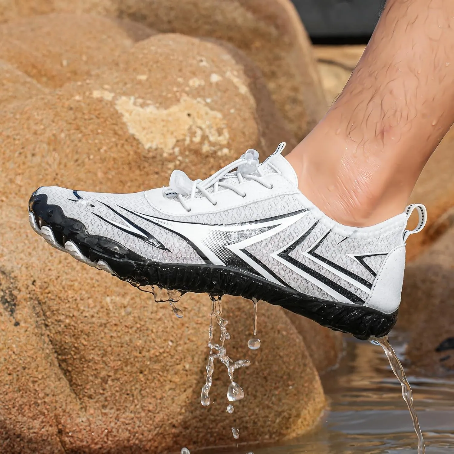 Grounding Allround Barefoot Shoes Non-Slip Healthy Breathable Fashion Trail Rnning Shoe Quick Dry Lightweight Active Shoes Wide Toe Hiking Zero Drop Shoe