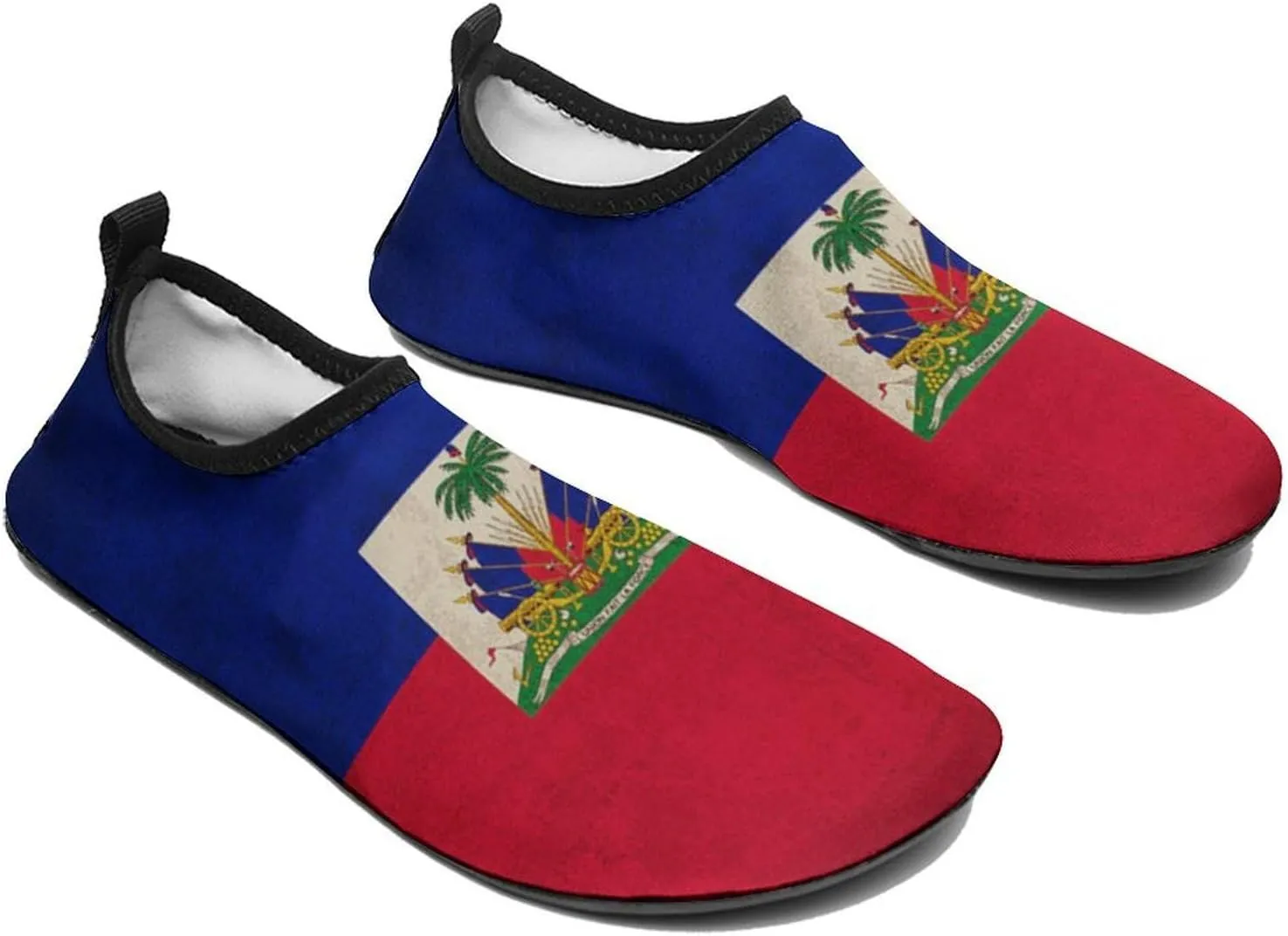 Haiti Flag Haitian Men Women Water Shoes Quick Dry Barefoot Shoe Beach Surfing Swim Pool Yoga Sock