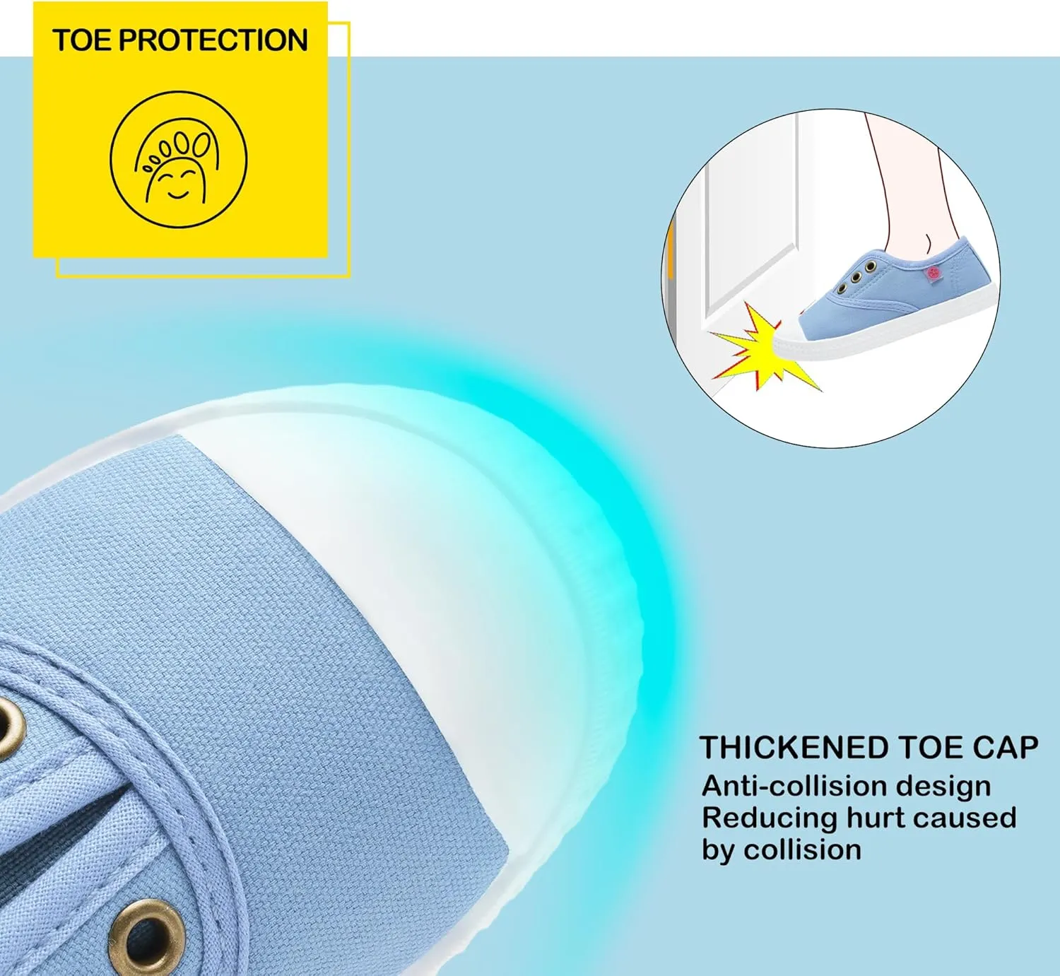 Harvest Land Kid Slip On Sneakers Toddler Comfortable Canvas Shoes for Boys Girls Light Tennis Shoes Children Fashion Shoes