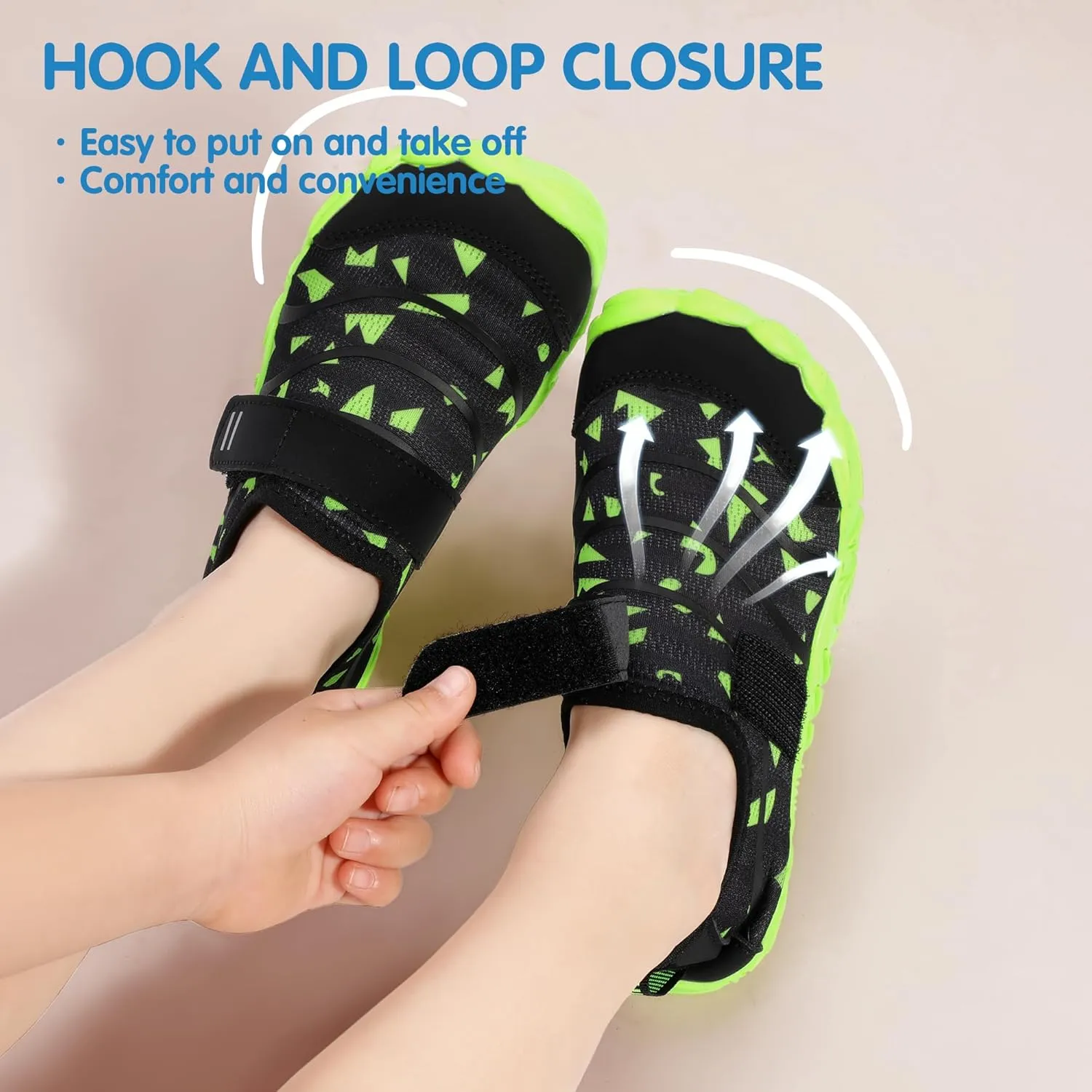 Hehainom Kids Water Shoes Girls Boys Quick Dry Barefoot Lightweight Sport Aqua Beach Pool Swim Shoes