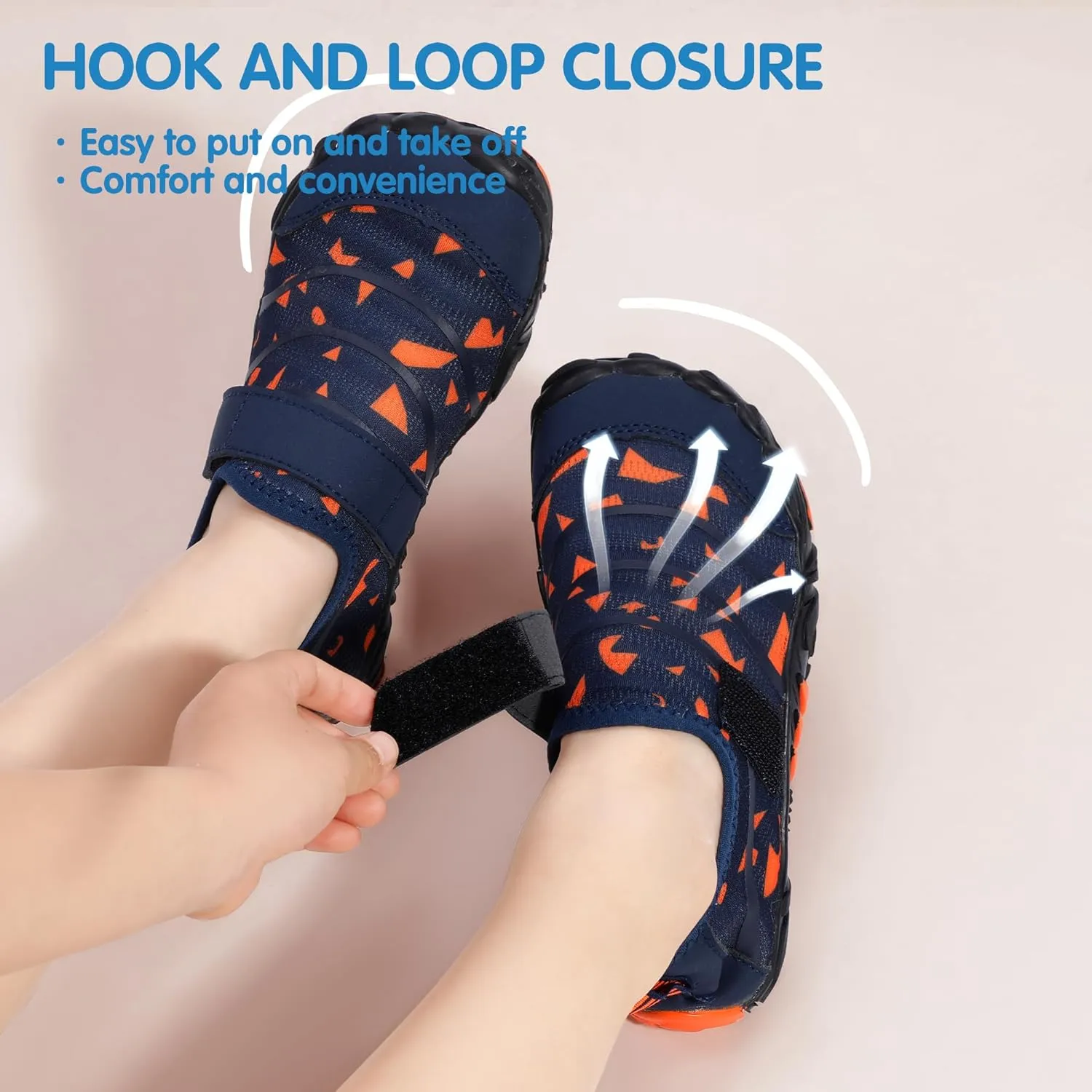 Hehainom Kids Water Shoes Girls Boys Quick Dry Barefoot Lightweight Sport Aqua Beach Pool Swim Shoes