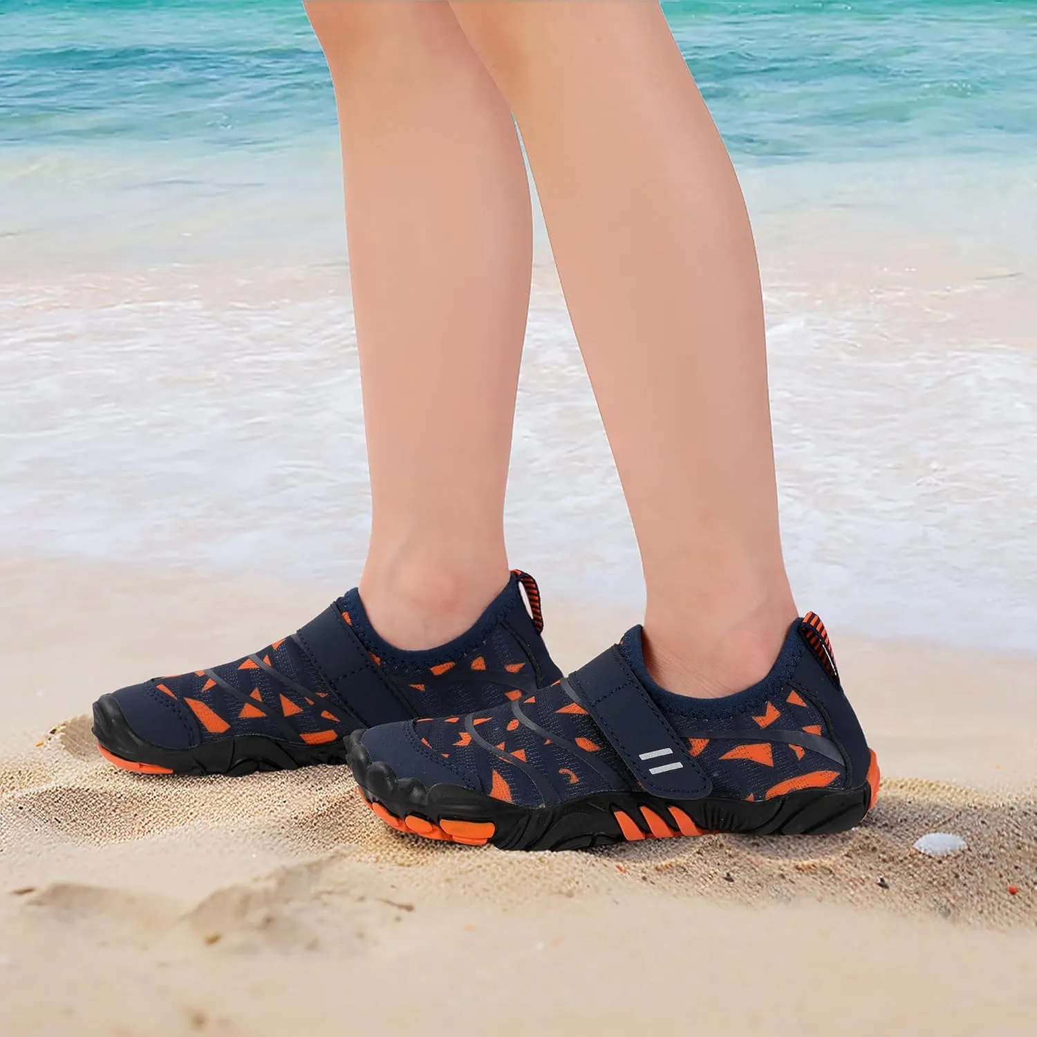 Hehainom Kids Water Shoes Girls Boys Quick Dry Barefoot Lightweight Sport Aqua Beach Pool Swim Shoes