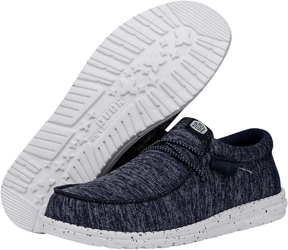 Hey Dude Wally Sport Knit | Men's Loafers | Men's Slip On Shoes | Comfortable & Light Weight