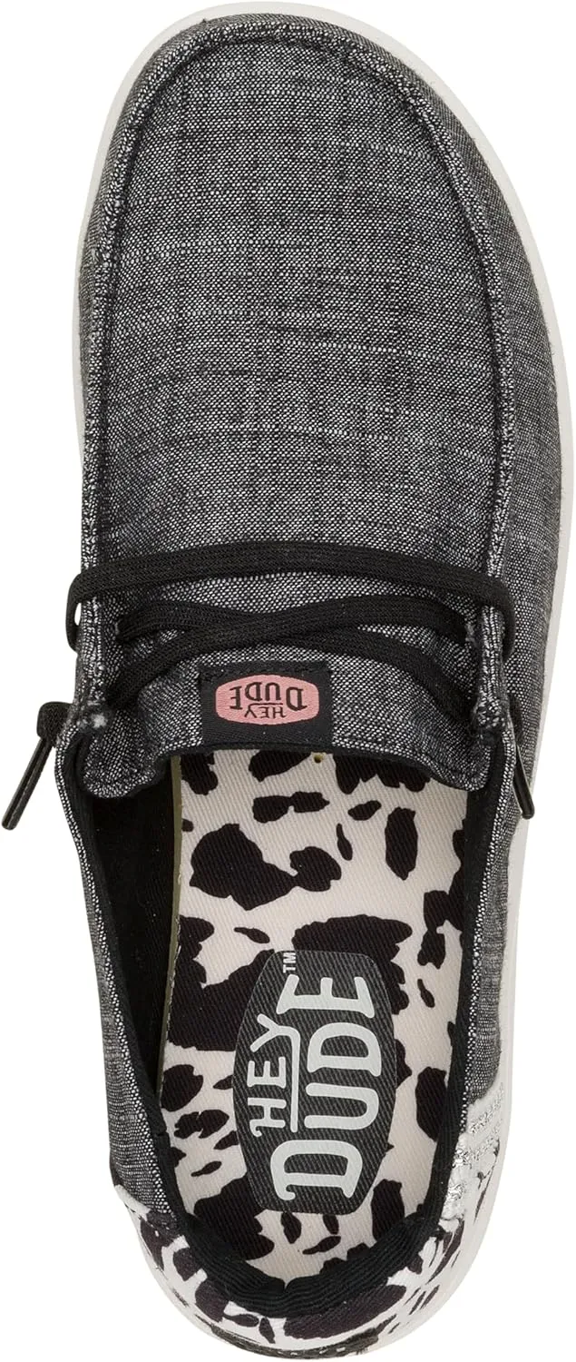 HEYDUDE Wendy Rise Animal, Women’s Shoes, Women’s Slip-on Loafers, Comfortable & Light-Weight