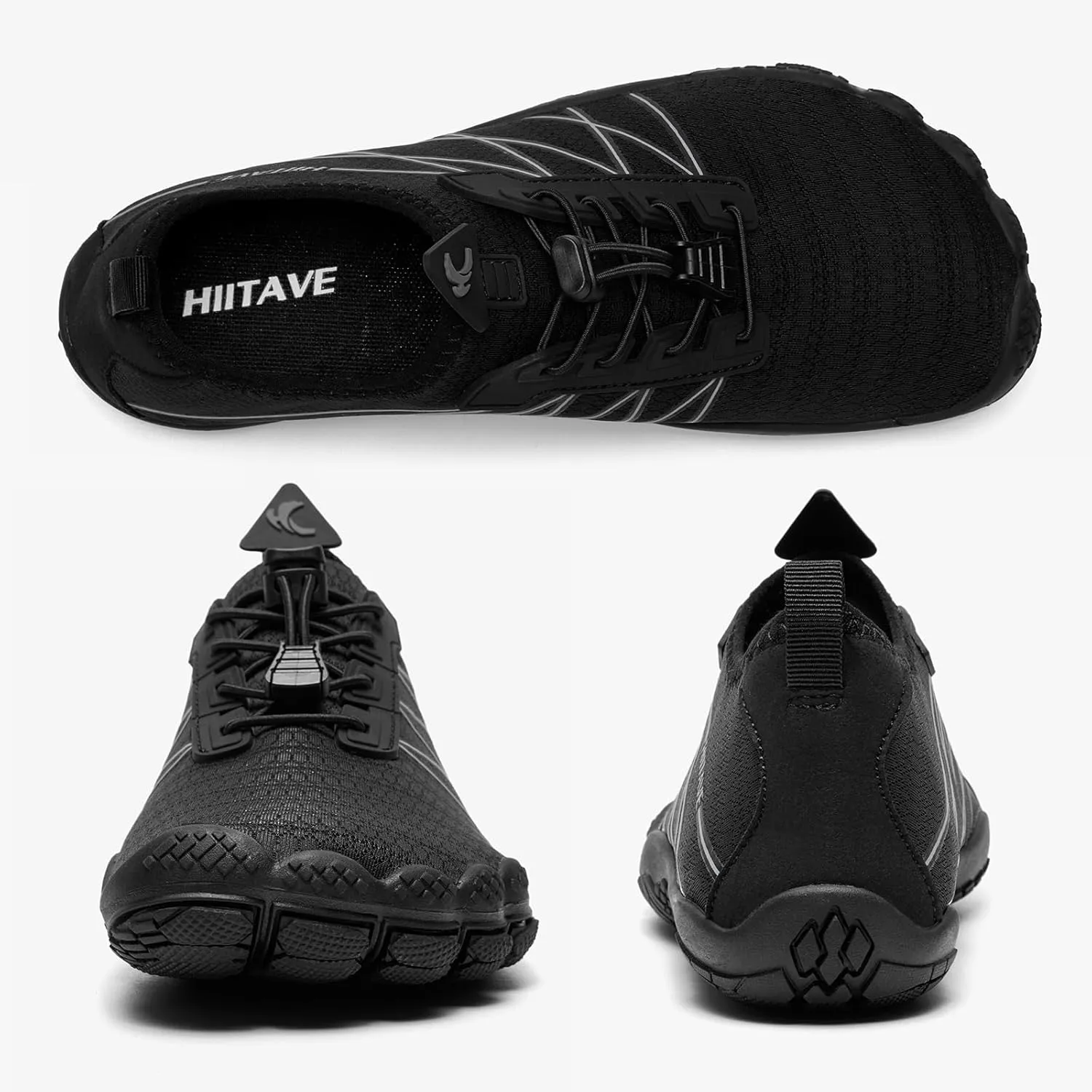 hiitave Womens Water Shoes Quick Dry Barefoot for Swim Diving Surf Aqua Sports Pool Beach Walking Yoga