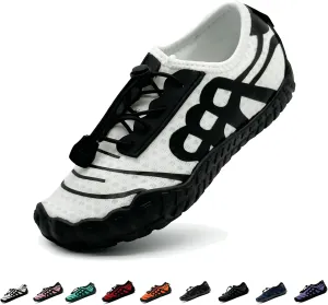 Hike Barefoot Shoes for Women Men Breathable Slip-on Barefoot Water Shoes with Wide Toe Box Non-Slip Athletic Footwear for Hiking Walking Pool Beach Swim Aqua Sport
