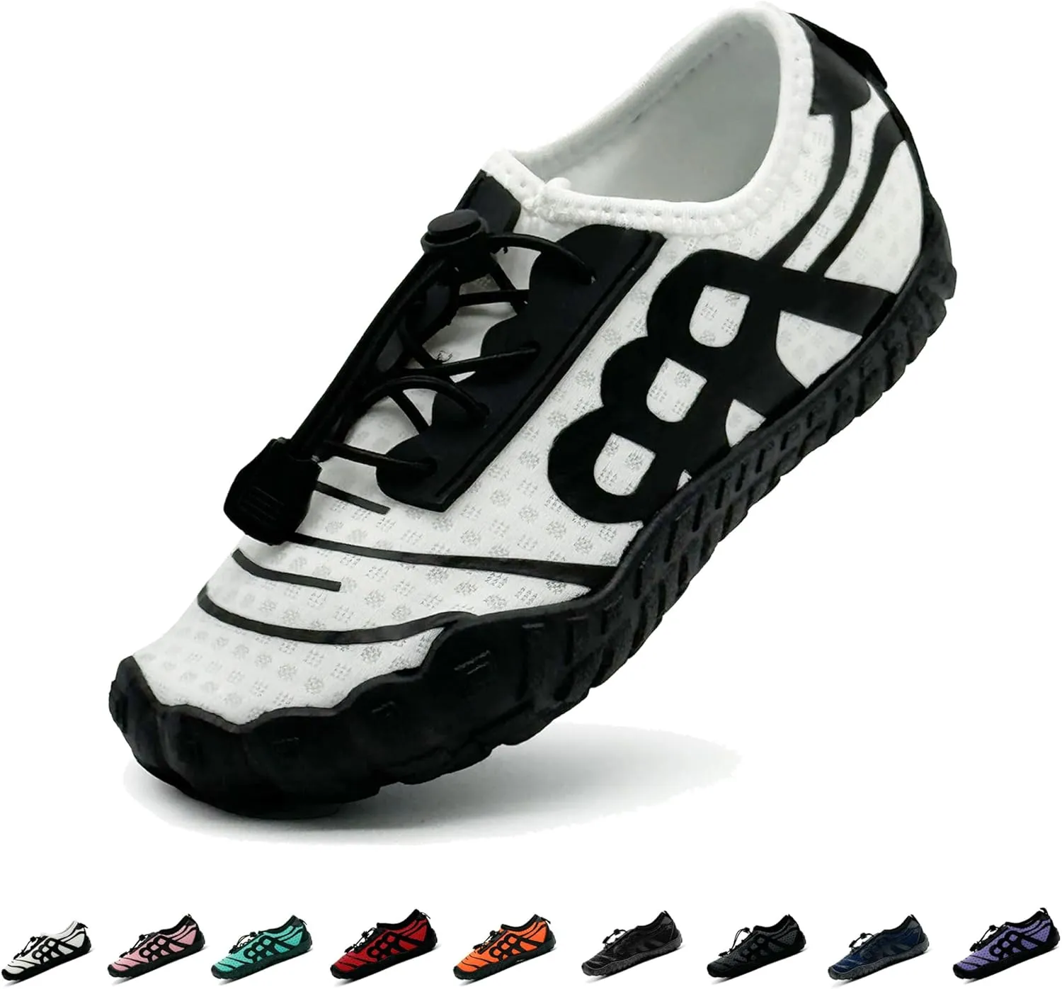 Hike Barefoot Shoes for Women Men Breathable Slip-on Barefoot Water Shoes with Wide Toe Box Non-Slip Athletic Footwear for Hiking Walking Pool Beach Swim Aqua Sport