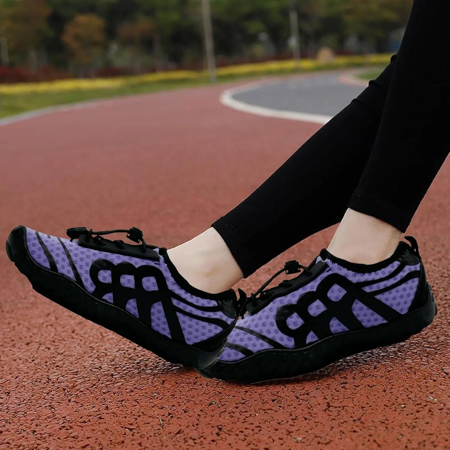 Hike Barefoot Shoes for Women Men Breathable Slip-on Barefoot Water Shoes with Wide Toe Box Non-Slip Athletic Footwear for Hiking Walking Pool Beach Swim Aqua Sport