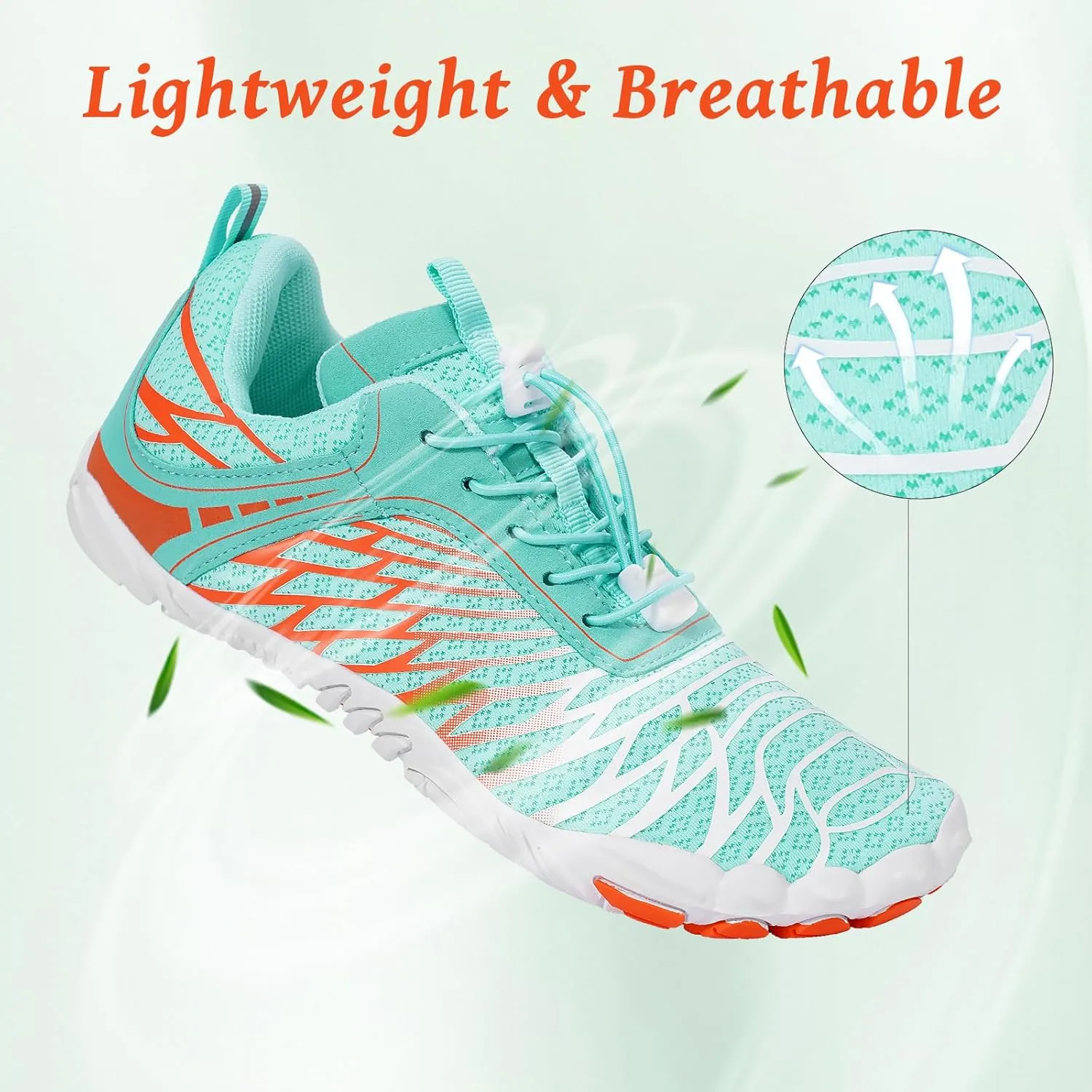 Hike Barefoot Shoes, Pro Barefoot Shoes Women Men Footwear, Athletic Hiking Minimalist Water Shoe Breathable Quick Dry Zero Drop Trail Running Shoe with Non-Slip Sole & Wide Toe Box