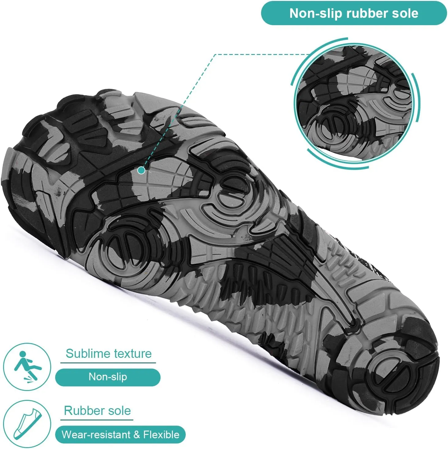 Hike Barefoot Shoes, Pro Barefoot Shoes Women Men Footwear, Athletic Hiking Minimalist Water Shoe Breathable Quick Dry Zero Drop Trail Running Shoe with Non-Slip Sole & Wide Toe Box