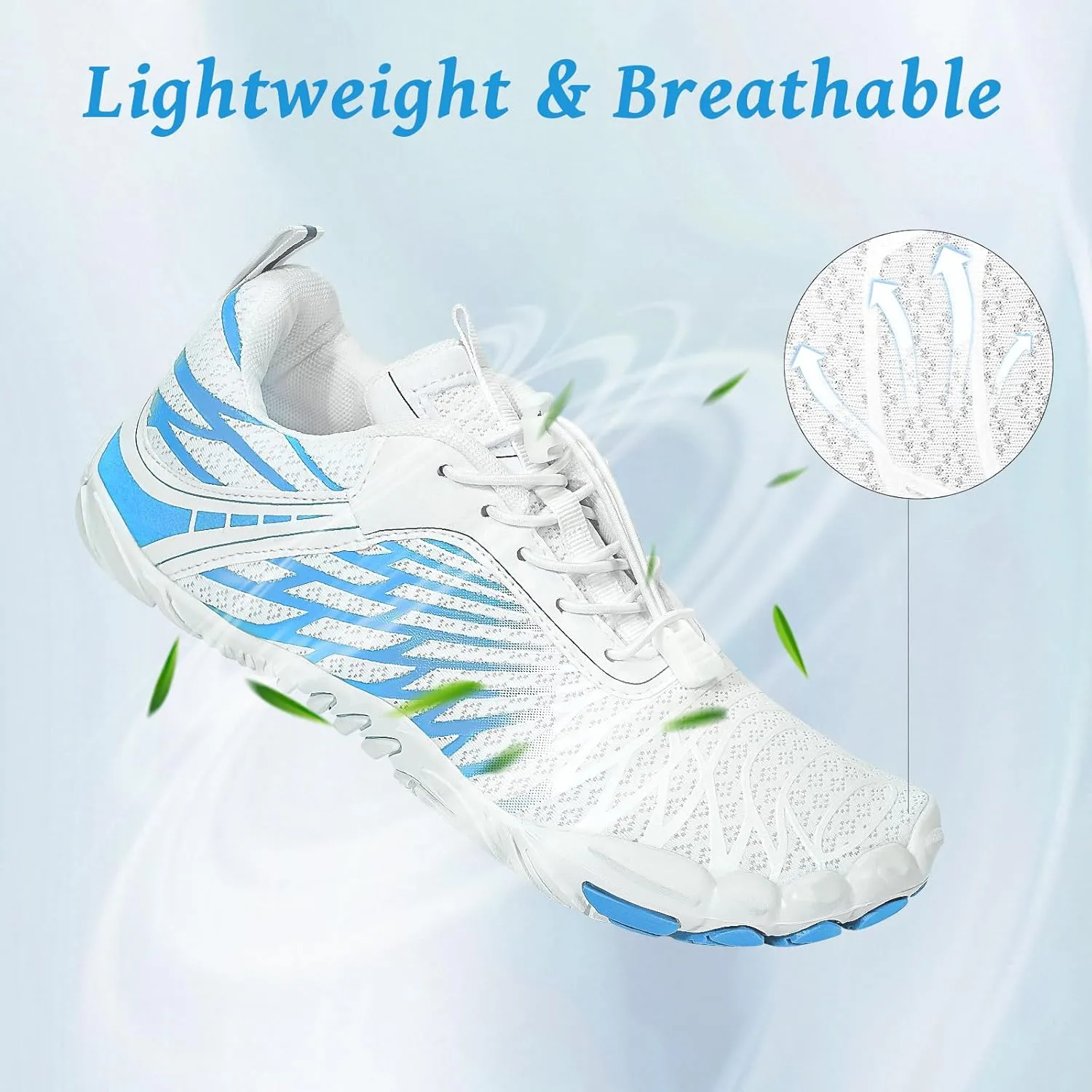 Hike Barefoot Shoes, Pro Barefoot Shoes Women Men Footwear, Athletic Hiking Minimalist Water Shoe Breathable Quick Dry Zero Drop Trail Running Shoe with Non-Slip Sole & Wide Toe Box