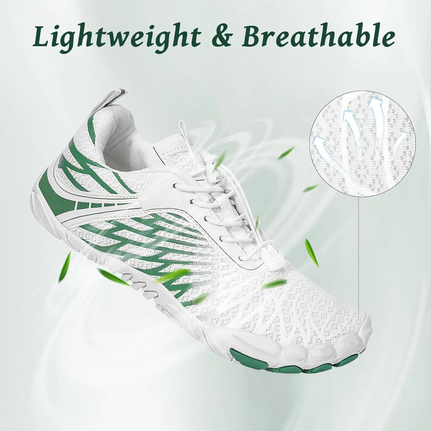 Hike Barefoot Shoes, Pro Barefoot Shoes Women Men Footwear, Athletic Hiking Minimalist Water Shoe Breathable Quick Dry Zero Drop Trail Running Shoe with Non-Slip Sole & Wide Toe Box
