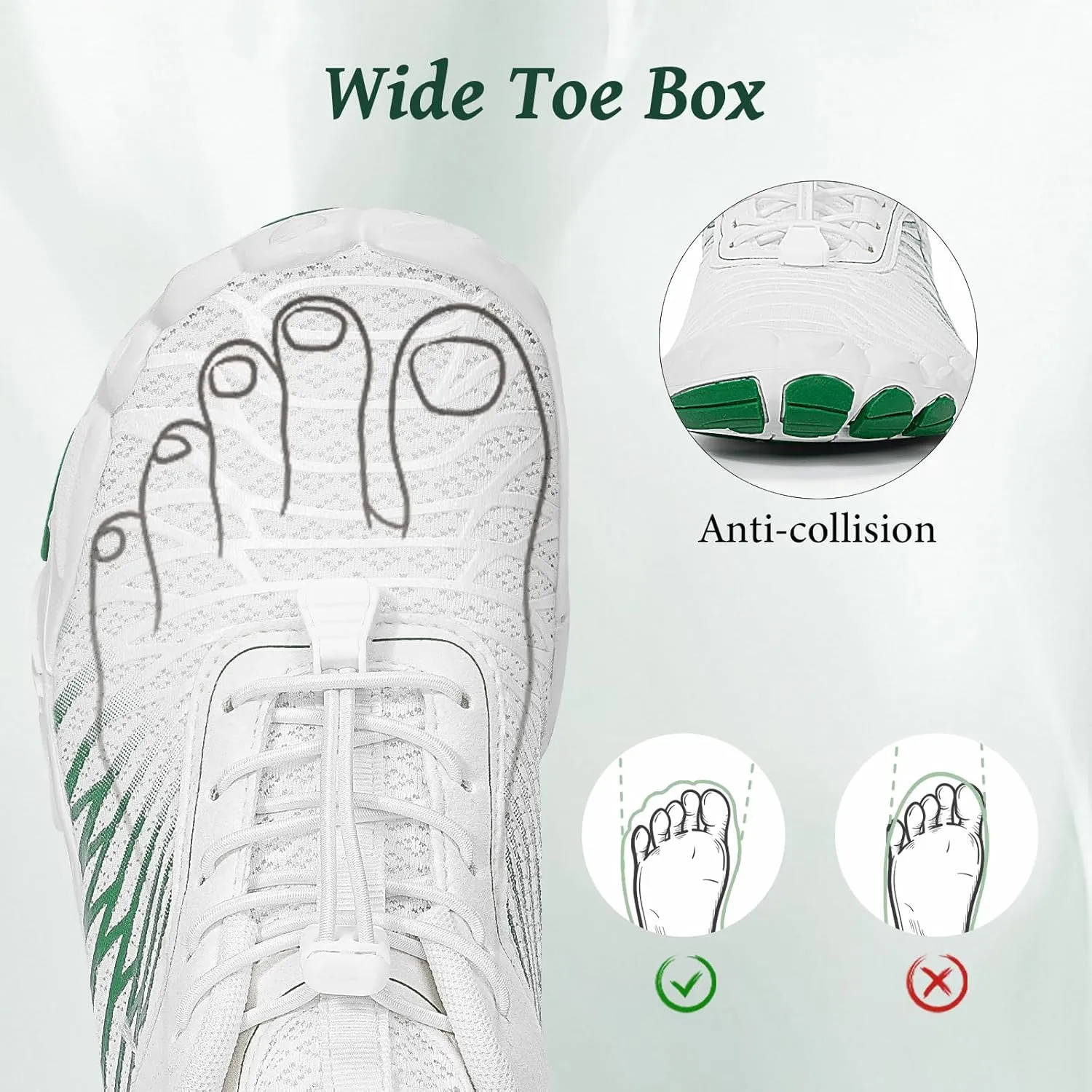 Hike Barefoot Shoes, Pro Barefoot Shoes Women Men Footwear, Athletic Hiking Minimalist Water Shoe Breathable Quick Dry Zero Drop Trail Running Shoe with Non-Slip Sole & Wide Toe Box