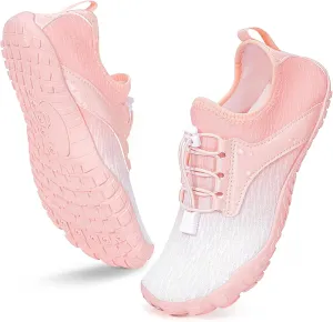Hike Barefoot Water Shoes Women Men, Newly Water-Drops Pattern Pro Minimalist Shoe Quick Dry Wide Toe Breathable & Non-Slip for Hiking Beach Aqua Surf Swim