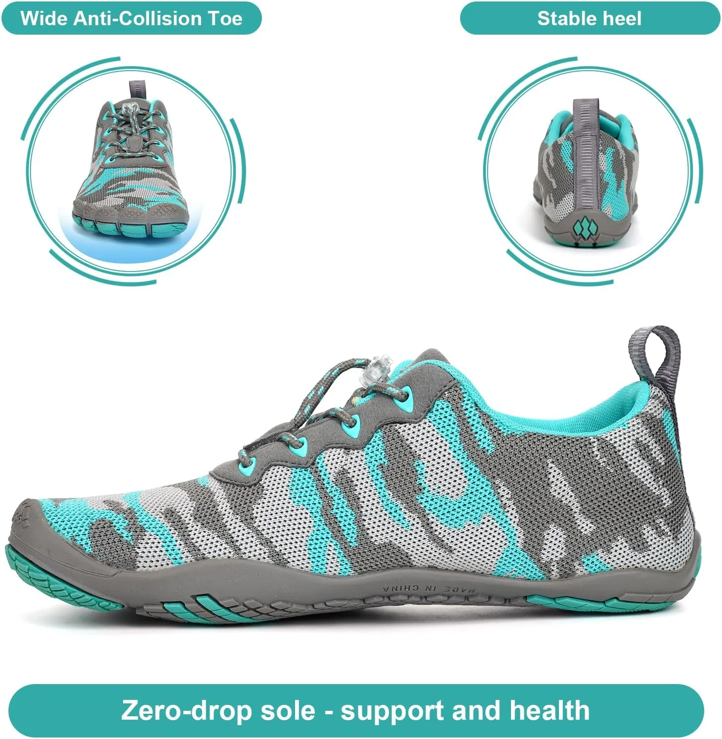 Hike Barefoot Water Shoes Womens Mens Footwear, Pro Hiking Boot Quick Dry Barefoot Beach Walking Women Men Travel Swim Shoes, Wide Toe Box Non-Slip Breathable Zero Drop Shoes