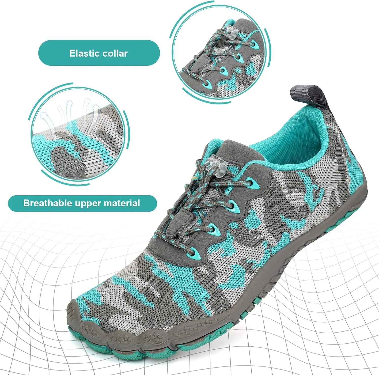 Hike Barefoot Water Shoes Womens Mens Footwear, Pro Hiking Boot Quick Dry Barefoot Beach Walking Women Men Travel Swim Shoes, Wide Toe Box Non-Slip Breathable Zero Drop Shoes