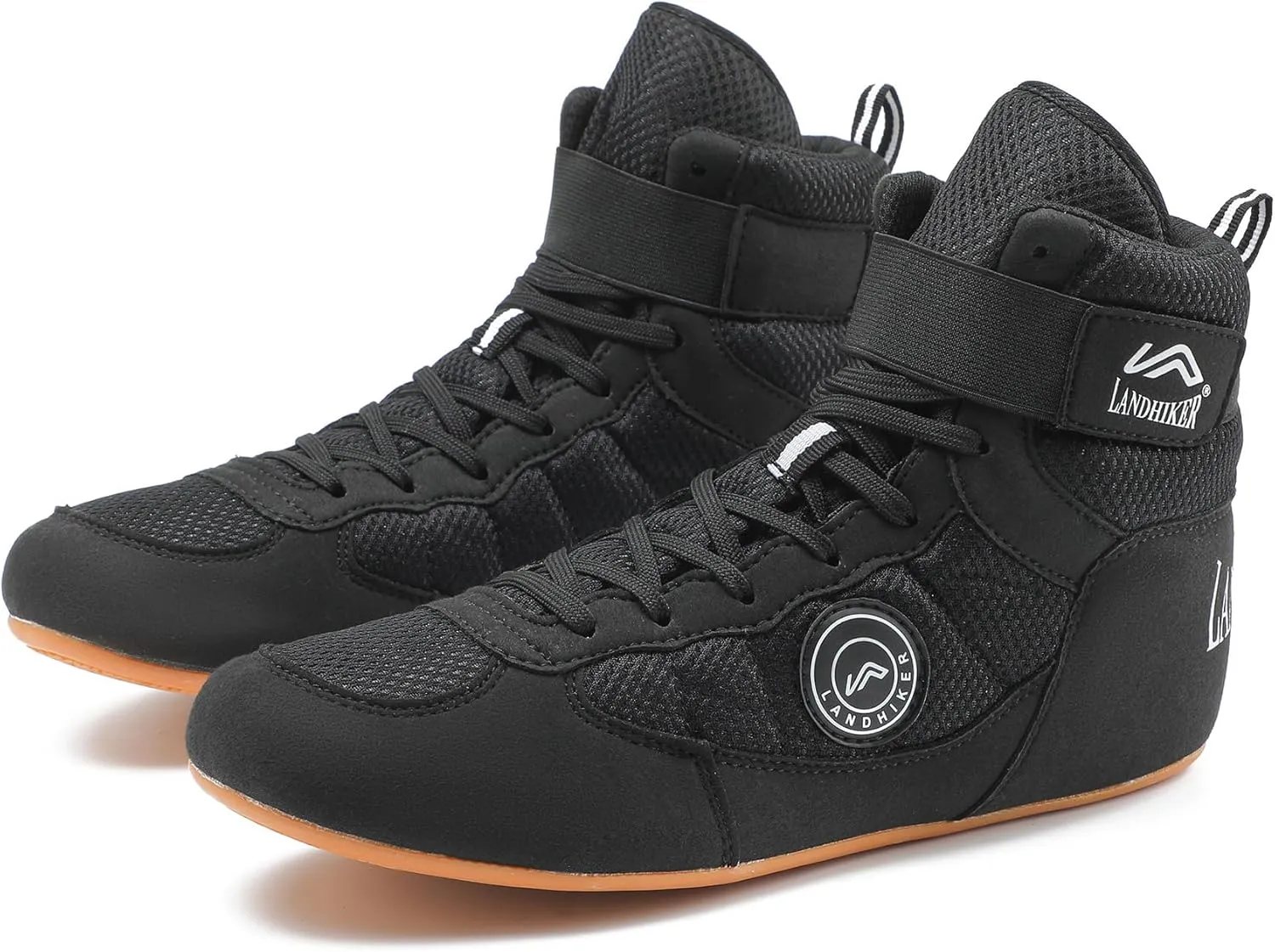 HIKLDK Wrestling Shoes Men Black Boxing Shoe for Men