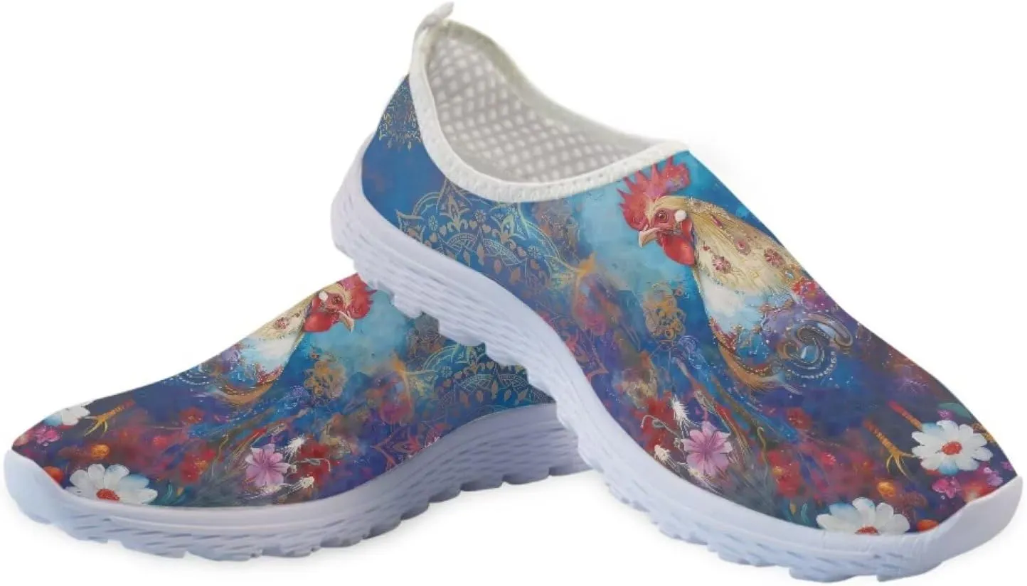 Jeiento Women's Slip On Walking Shoes Mesh Tennis Shoes Breathable Trainers Casual Running Sneakers