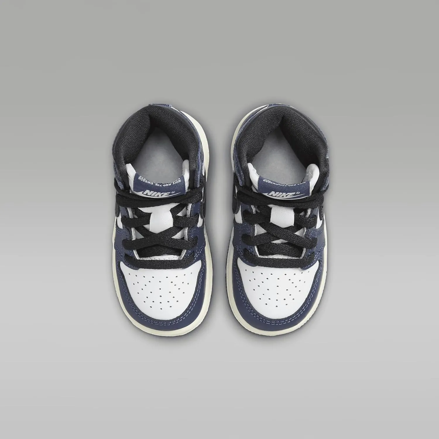 Jordan 1 Retro High OG Baby/Toddler Shoes (FD1413-401, Midnight Navy/White/Sail/Black)