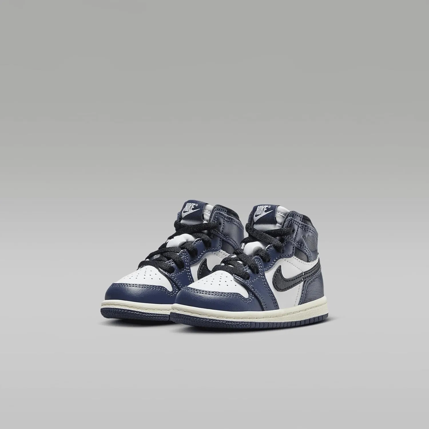 Jordan 1 Retro High OG Baby/Toddler Shoes (FD1413-401, Midnight Navy/White/Sail/Black)