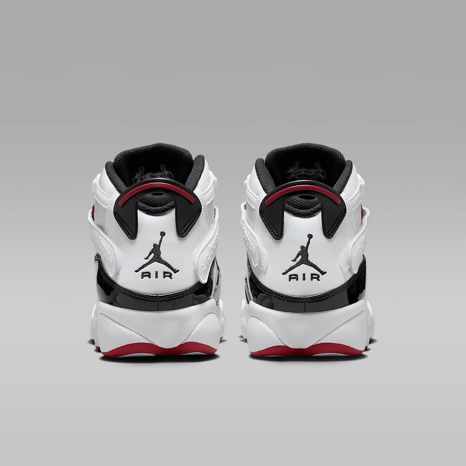 Jordan 6 Rings Mens Shoes (322992-164, White/Black/Varsity Red)