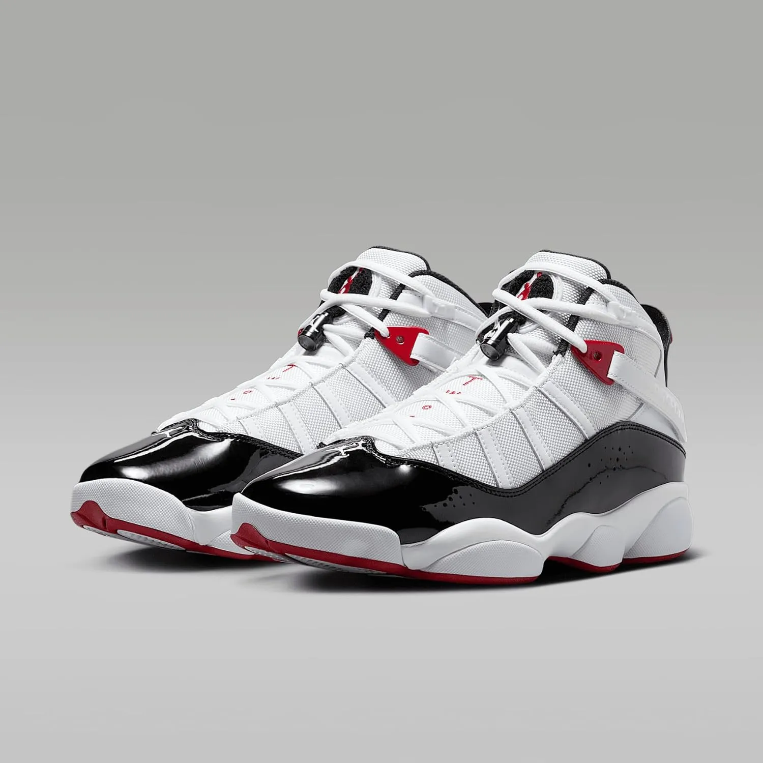 Jordan 6 Rings Mens Shoes (322992-164, White/Black/Varsity Red)