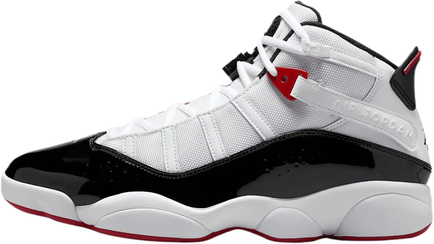 Jordan 6 Rings Mens Shoes (322992-164, White/Black/Varsity Red)