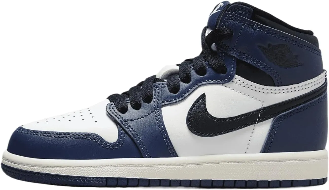 Jordan Little Kid's 1 Retro High OG Midnight Navy/Black-Wht-Sail (FD1412 401) - 3