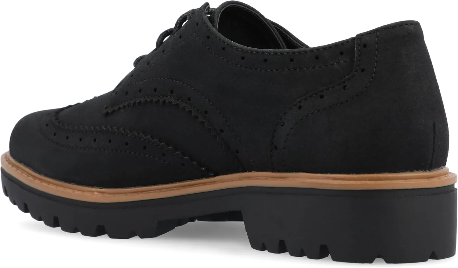 Journee Collection Women's Claudiya-gry-080 Oxford Flat