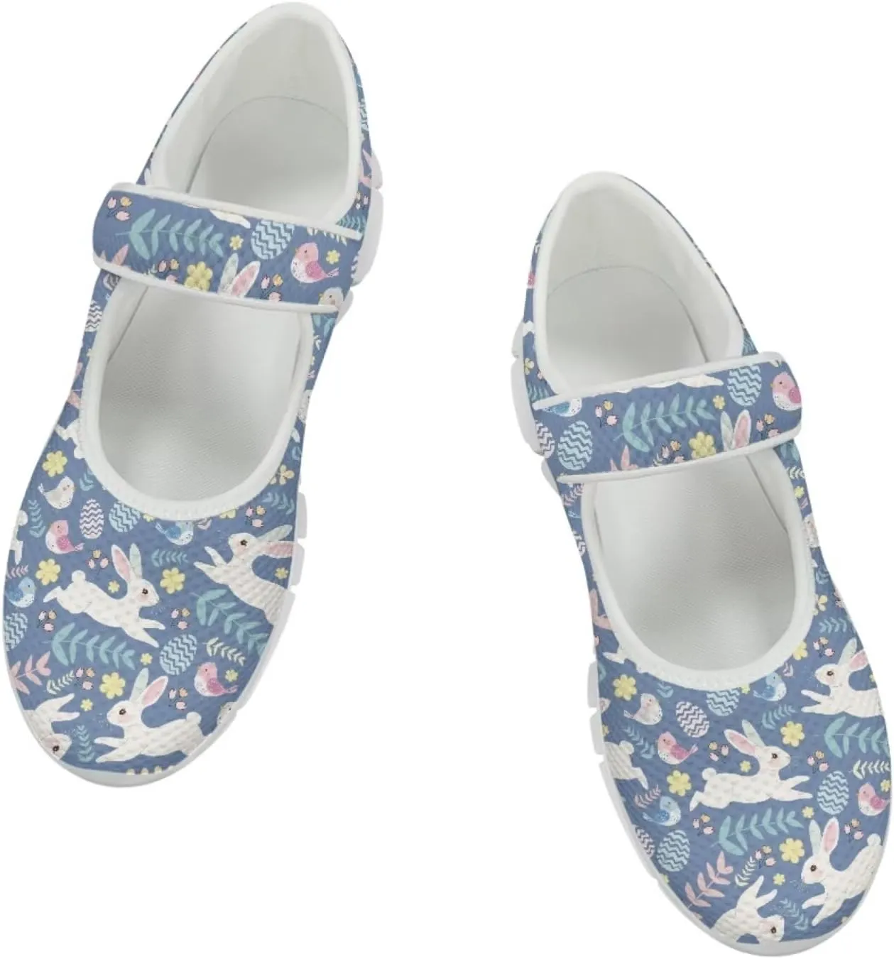 JoyLamoria Vintage Butterfly Flower Diabetic Shoes for Women Wide Walking Shoes Elastic Slip on Shoes Ultra Light
