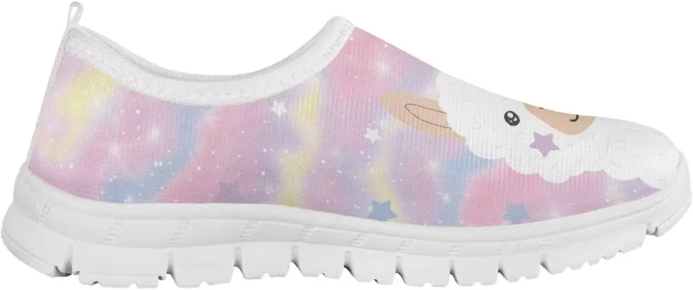 Kids Animal Print Casual Shoes for Girls - Light, Breathable, Non-Slip, Perfect for School, Picnics, Camping