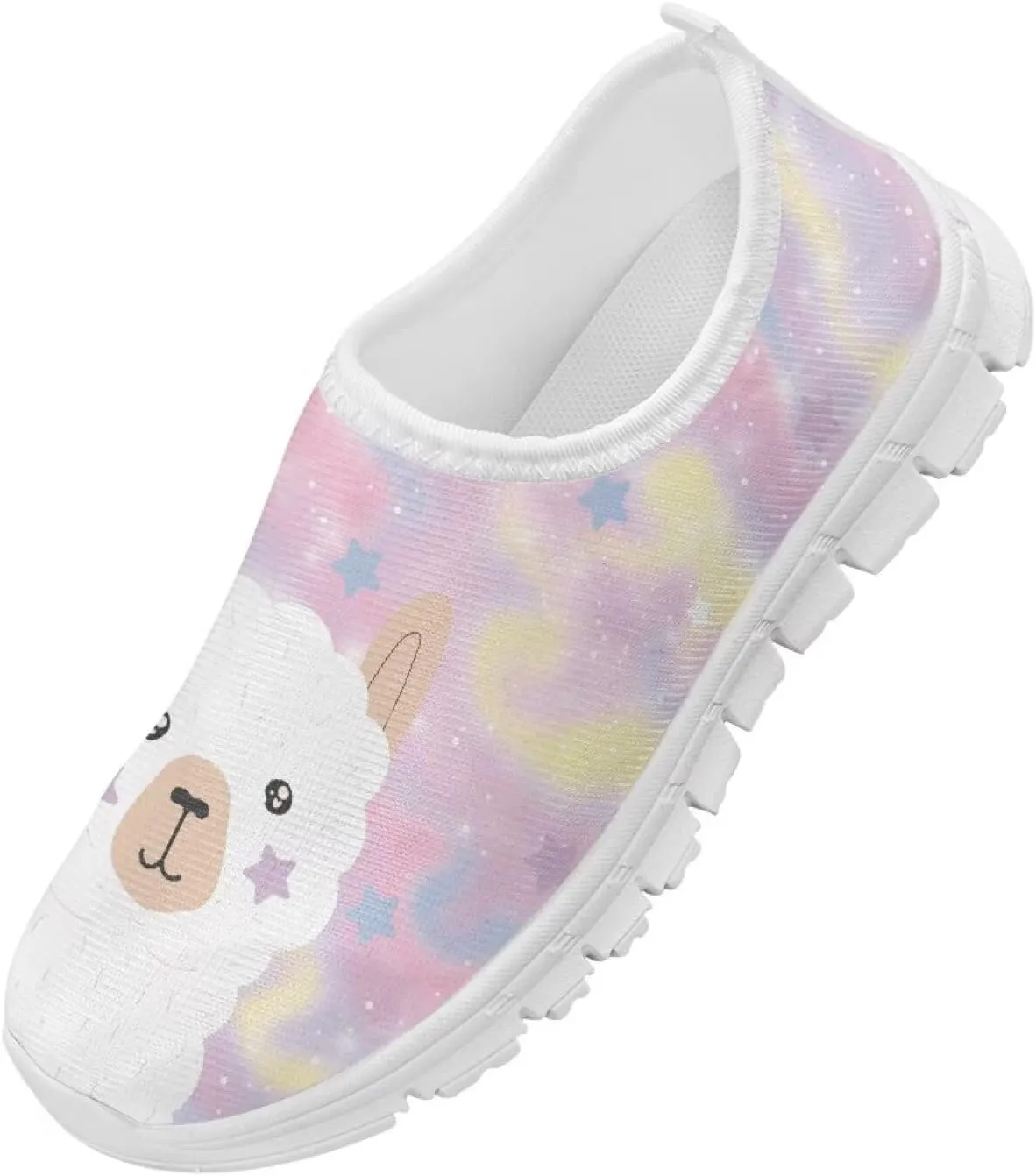 Kids Animal Print Casual Shoes for Girls - Light, Breathable, Non-Slip, Perfect for School, Picnics, Camping