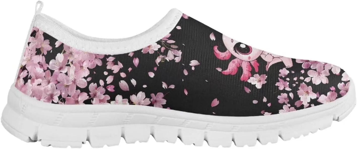 Kids Athltic Shoes Cute Girls Slip On Tennis Shoes Comfy Casual Shoes