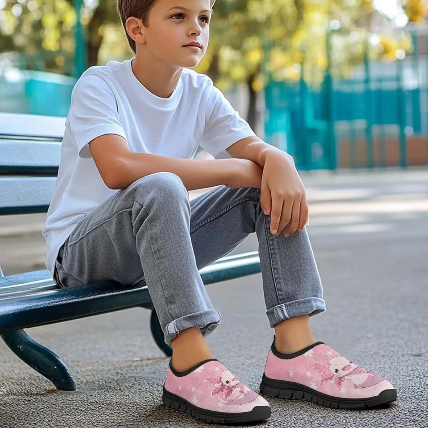 Kids Slip On Shoes Cute Tennis Shoes for Girls Athletic Casual Shoes Fashion US Size 11-2.5