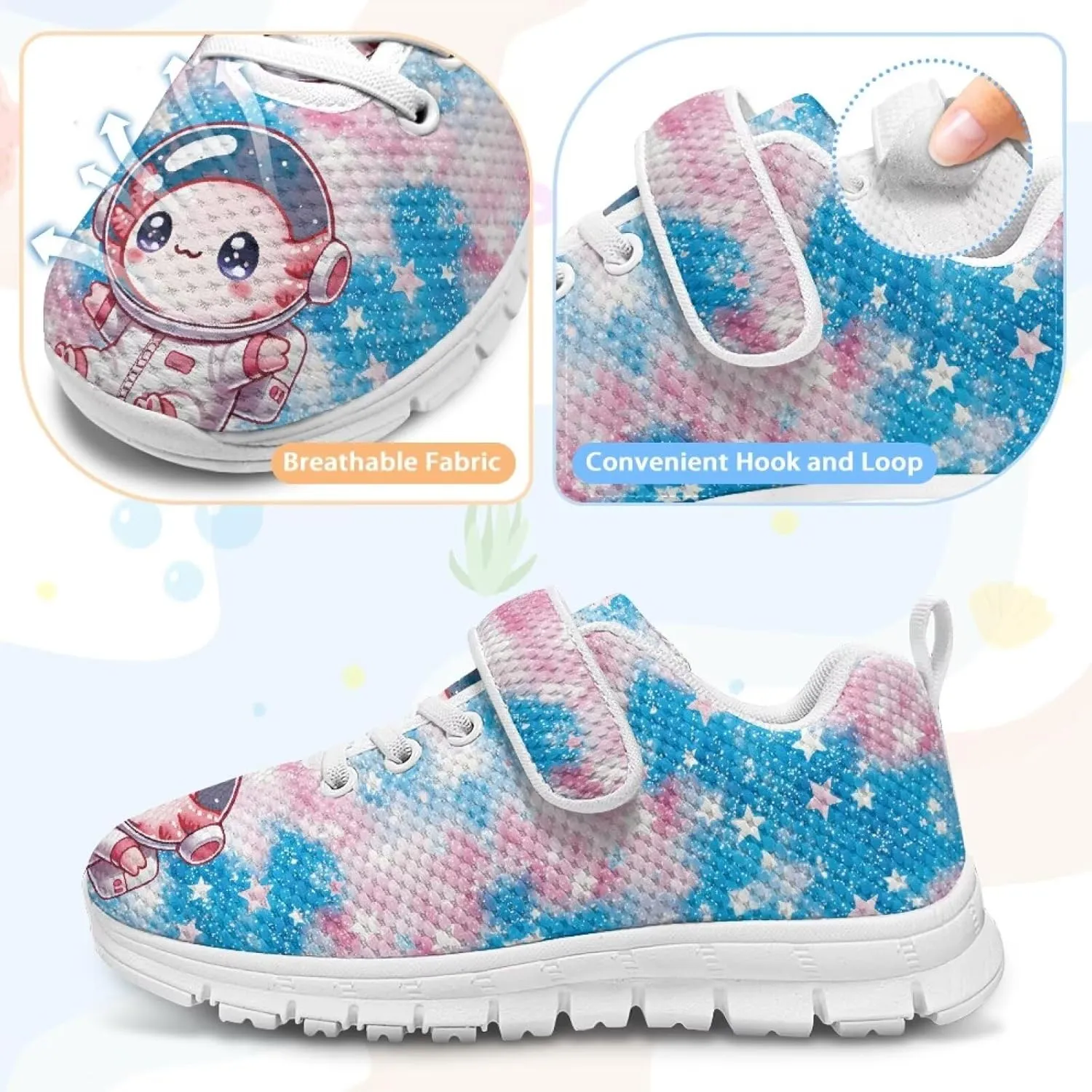 Kids Sneakers for Boys Girls Single Buckle Running Tennis Shoes Breathable Lightweight Sport Athletic Shoe for Little Kids Size 11-15 White Sole
