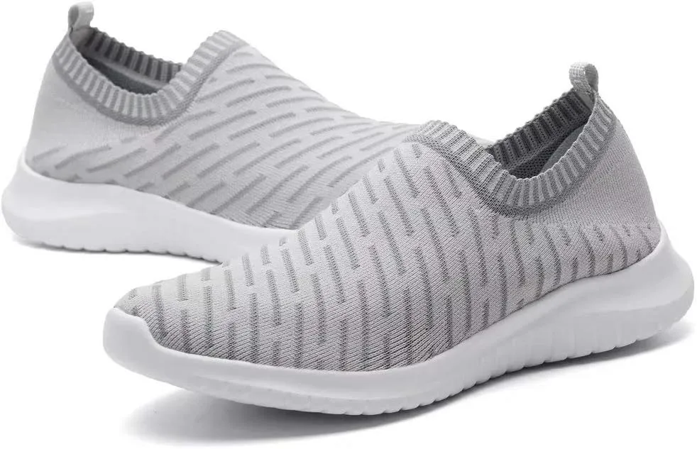 konhill Women's Slip On Sneakers Non Slip Walking Shoes Breathable Mesh Work Casual Lightweight Tennis Workout Shoes