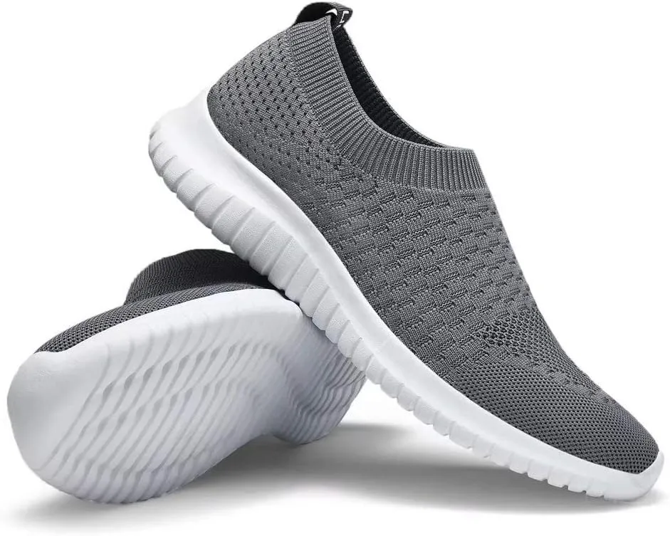 konhill Women's Walking Tennis Shoes - Lightweight Athletic Casual Gym Slip on Sneakers