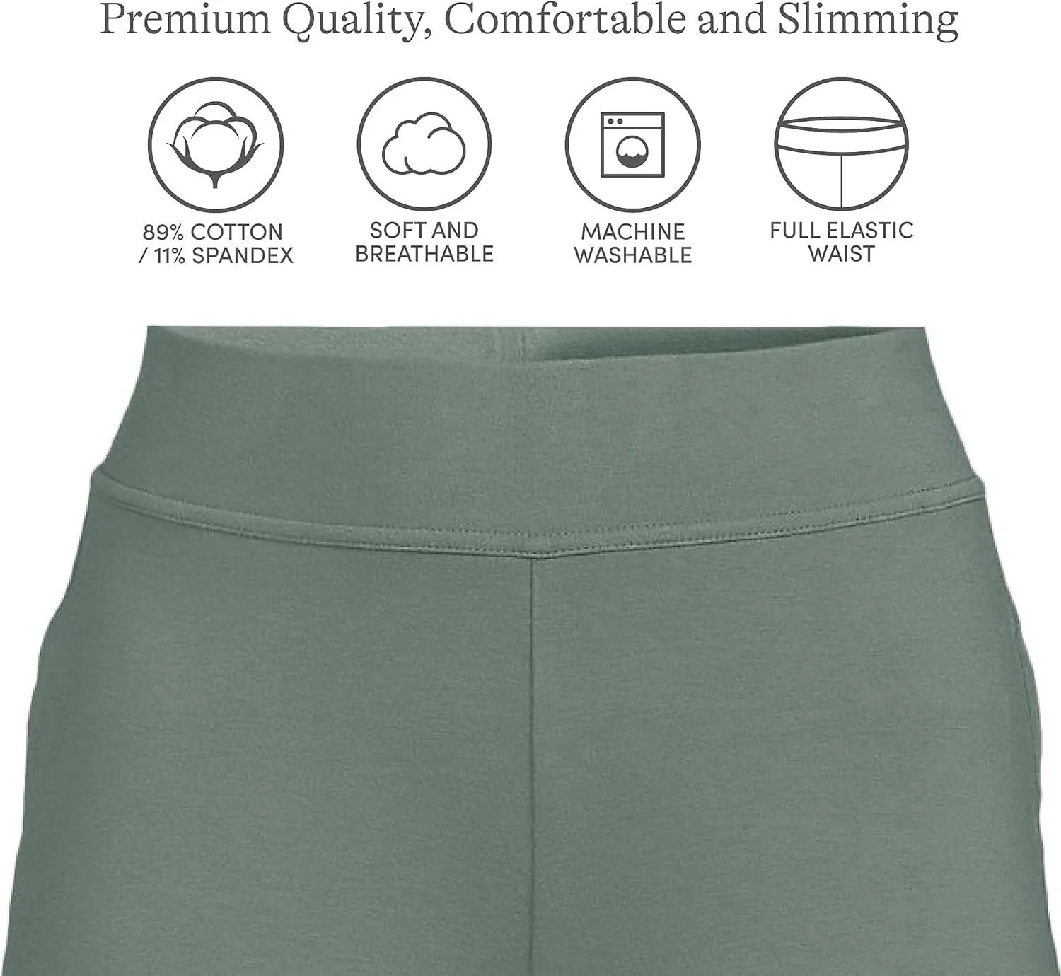Lands' End Women's Starfish Mid Rise Straight Leg Pants