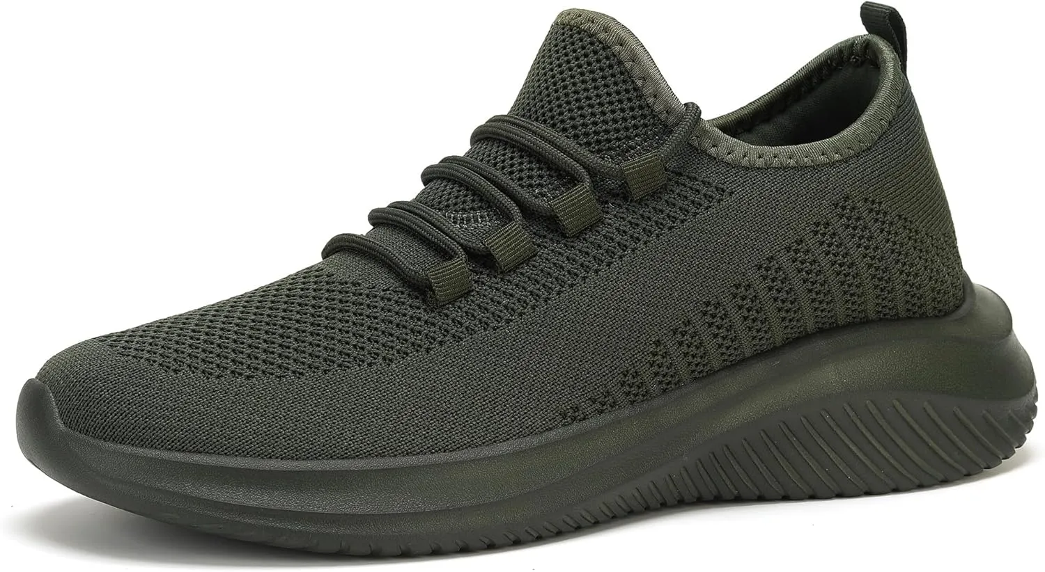 LCGJR Men's Walking Shoes Ultra Light Running Casual Sneakers Slip-on Workout Tennis Shoes for Male Mesh Breathable Comfort Outdoor Indoor