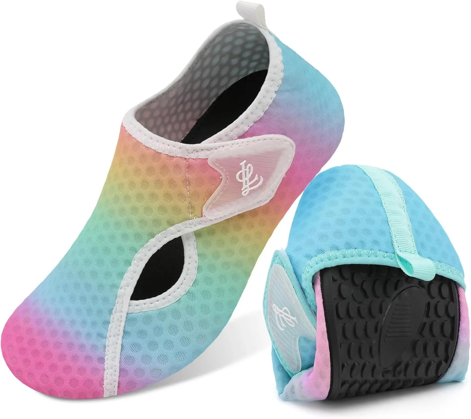LeIsfIt Water Shoes for Women Men Wide Swim Beach Barefoot Shoes Quick Dry Aqua Socks for Pool Diving Boating River Yoga Lake Surf
