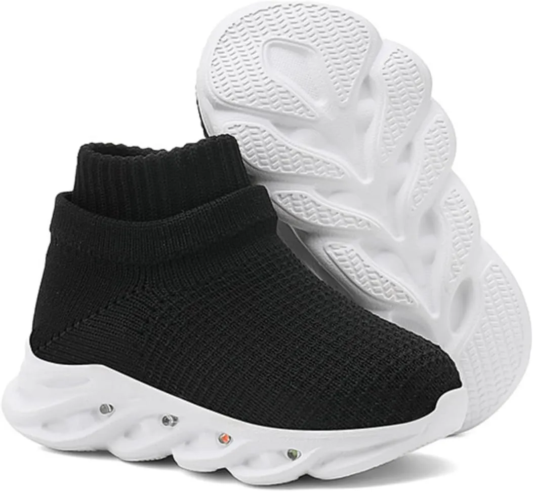 Light Up Led Casual Shoes for Toddler and Little Kids Luminous Breathable The First Walking Slip On Tennis Boys Girls