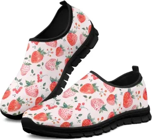 Light Weight Slip On Walking Shoes for Women,Breathable Athletic Running Shoes Anti Slip Gym Workout Shoes Lady Low Top Sneaker Jogging Shoes