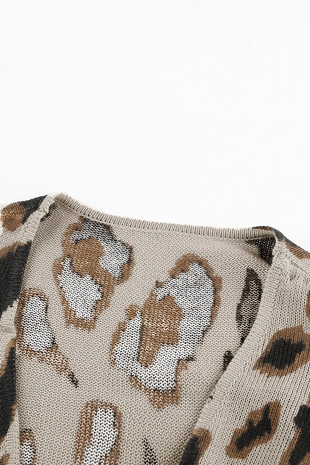 Lightweight Knit Leopard Cardigan