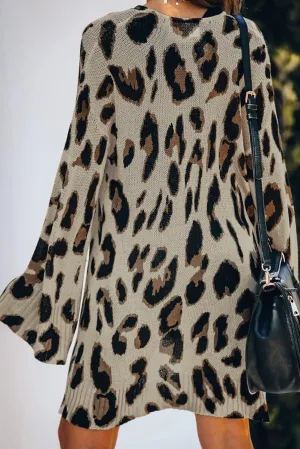 Lightweight Knit Leopard Cardigan